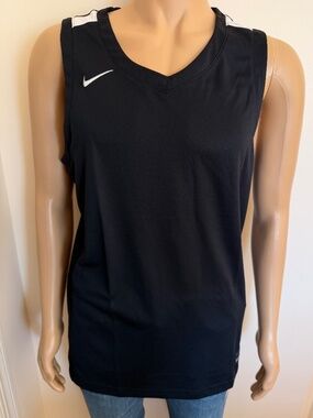 Nike Overtime Basketball Jersey Men's Black Tank Top Large